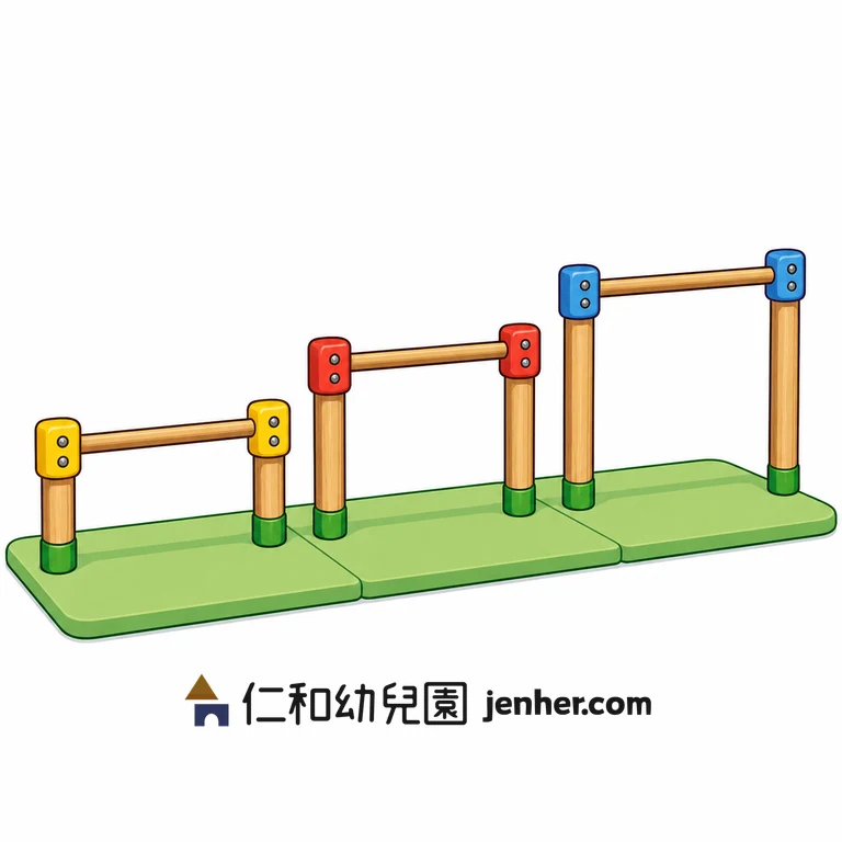 アクティビティ 12-1: 高さ別鉄棒体験（握り比べ）